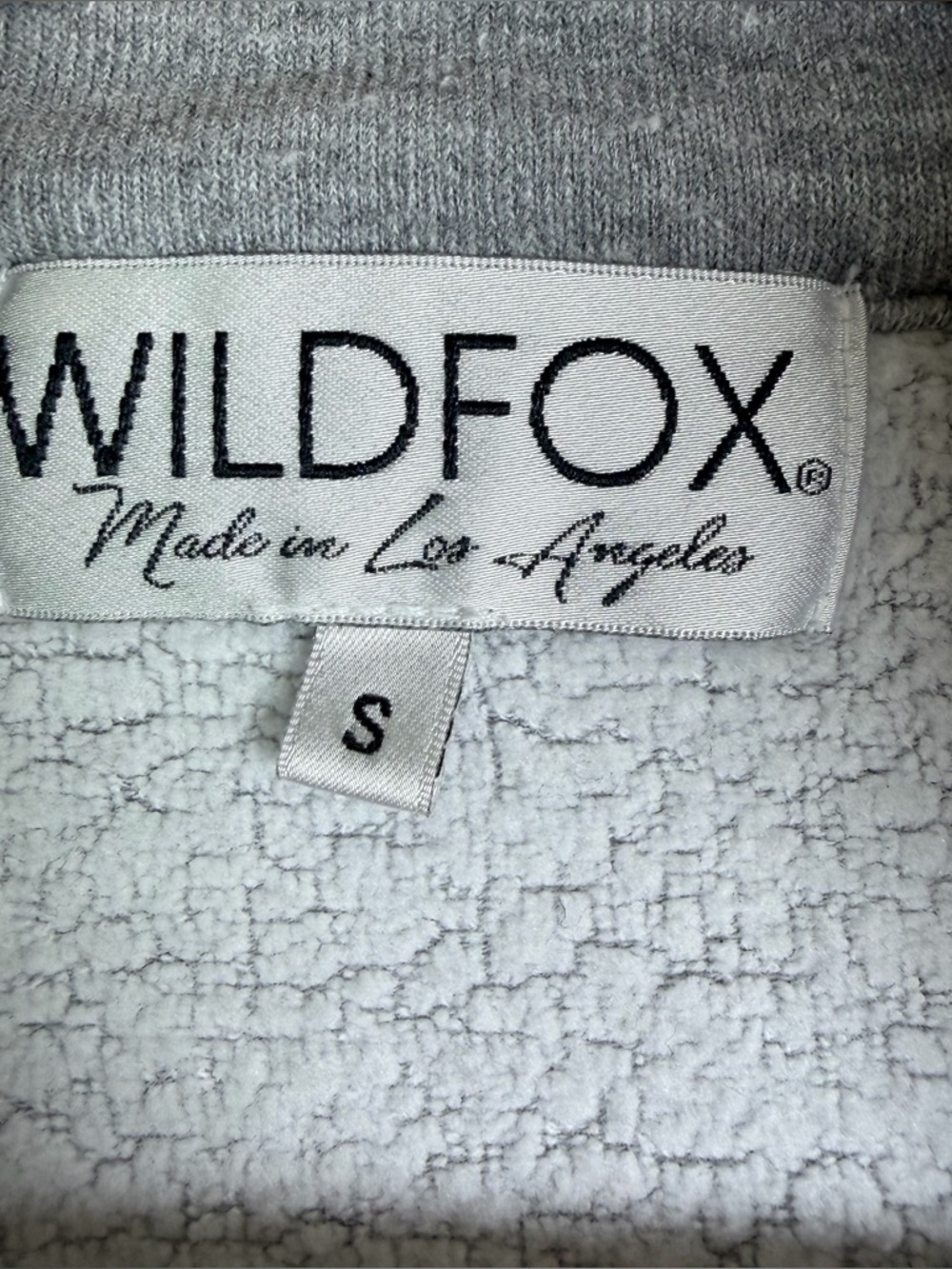 WILDFOX Women’s Quarter Zip Pullover Fleece Colorblock Sweatshirt LA Made Sz S - Picture 6 of 7